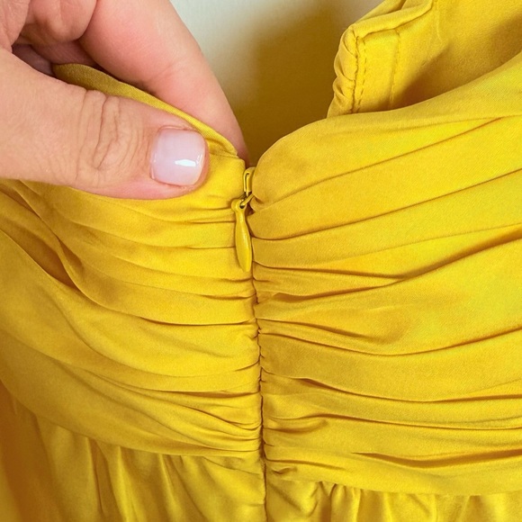 Rebecca Vallance Yellow Izzy Tiered Off-Shoulder Dress - Picture 6 of 8